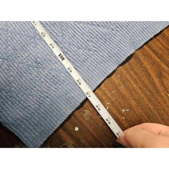 Gran Sasso for Mark Shale Vintage 80's Wool Blend Blue Sweater size 50 - Picture 9 of 9